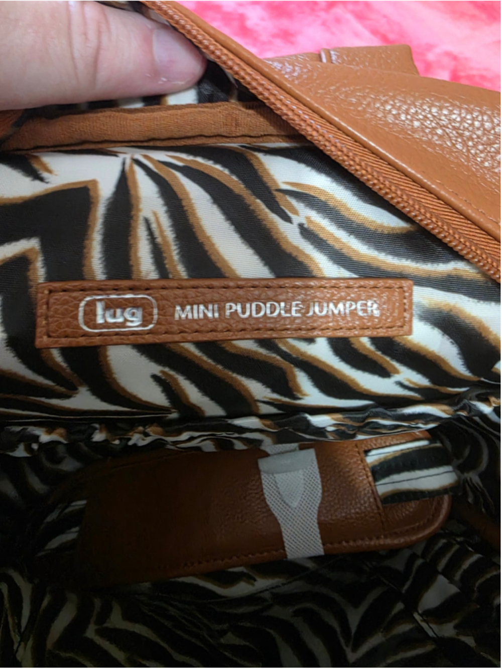 Lug Mini Puddle Jumper Vegan Leather Convertible Tote Bag - Copper - Picture 6 of 6